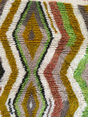 Moroccan Green Beni Ourain Rug - 4x6