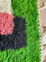 colorful moroccan rug living room
