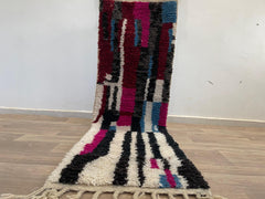 Moroccan Wool Runner Rug - 2x7